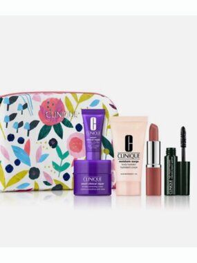 BRAND NEW 2026! Clinique 6 PCS Travel set Smart Repair full size lipstick SEALED